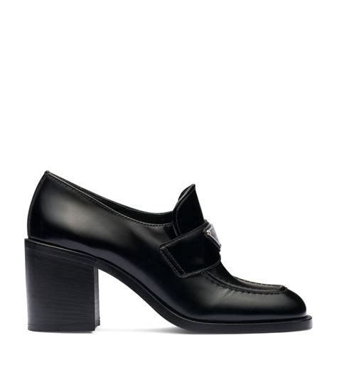 shop for prada heeled loafers|prada heeled loafers harrods.